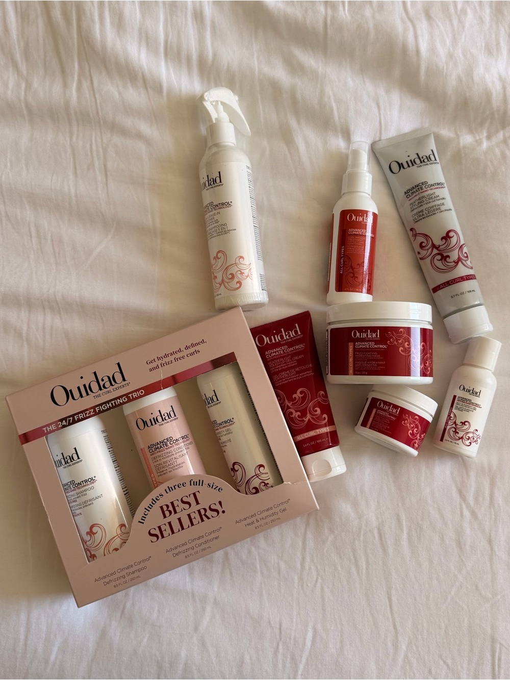 Ouidad Haircare Set - 24/7 Frizz Fighting Set + 7 pc Climate Control Hair